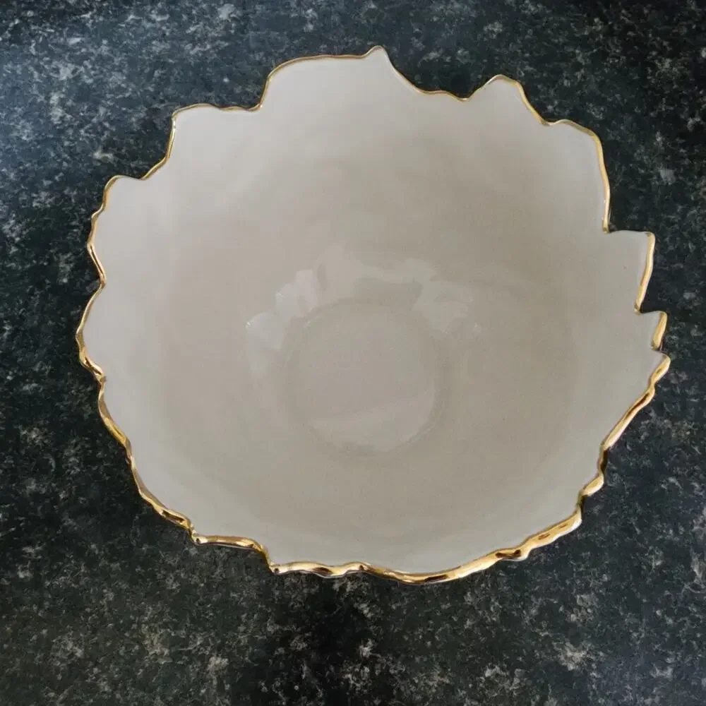 Lenox Tulip Treat Bowl Gold Trip Excellent Condition